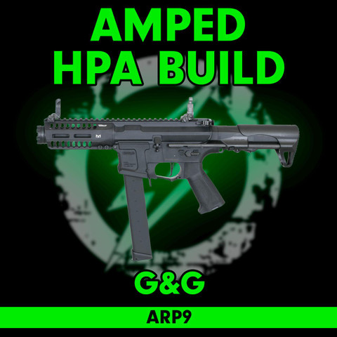 Amped Custom HPA G&G ARP 9 CQB Airsoft Rifle | Black