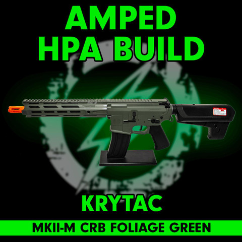 Amped Custom HPA Rifle Krytac MKII-M CRB Foliage Green