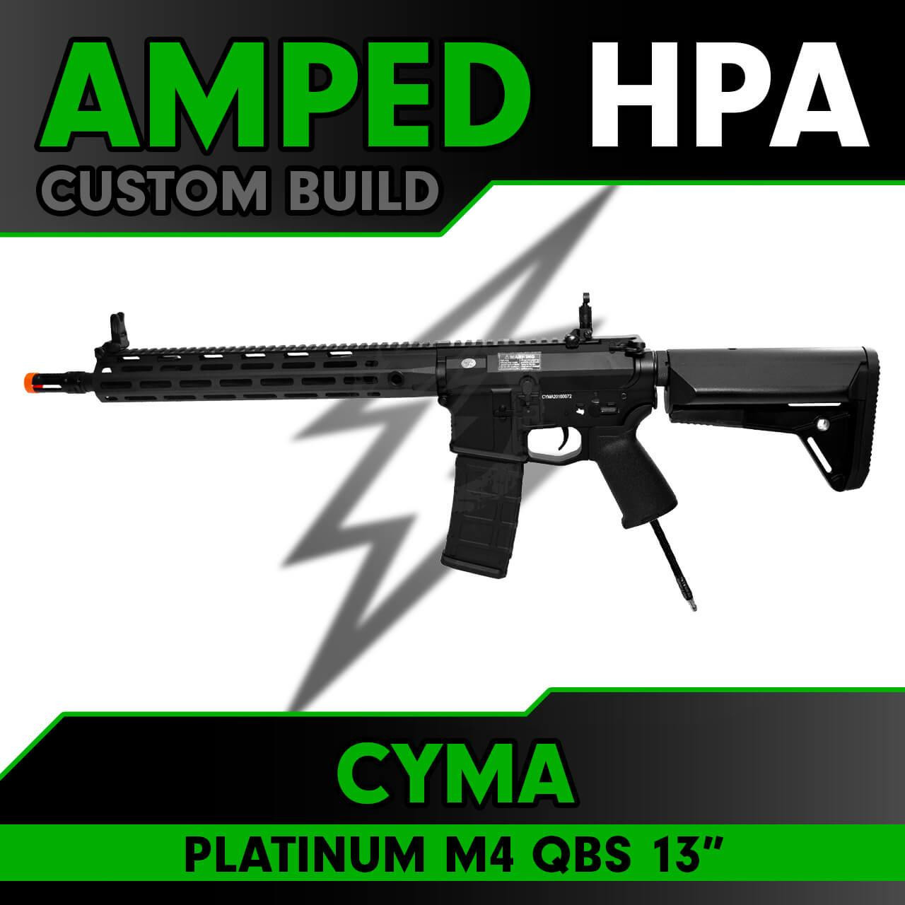 Amped Custom HPA CYMA Platinum M4 QBS Rifle 13" MLOK