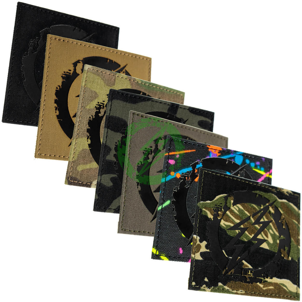 Amped Patch 3.5" Amped Logo Laser Cut Velcro Patch | Infrared IR / Black