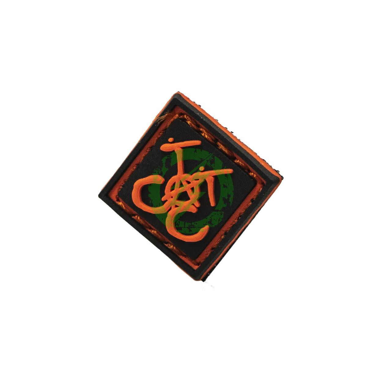 Tac Cat Airsoft Anarcy Styled TAC CAT Logo on 1" Ranger Eye PVC Patch | Red / Black
