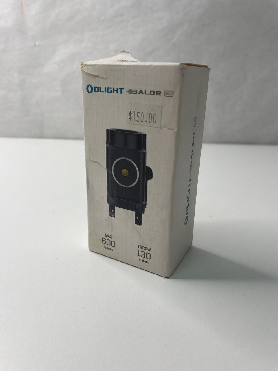 Open Box - OLIGHT BALDR MINI Flash Light with Green Laser | 600 Lumen / Black