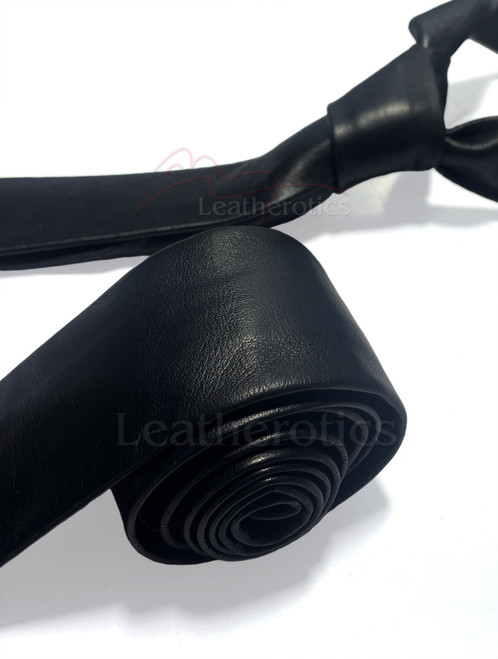 Cravate en cuir noir - 4 Cravate en cuir noir - 4