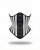 Corset Rayé Noir Et Blanc En Cuir