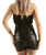 Short Cuir Taille Haute Noir - 3