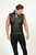 Gilet en cuir sans manches Homme - dos