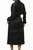 robe midi cuir noire femme vue dos