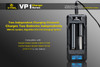 Xtar VP1 Battery Charger (with LCD Display) for Li-ion 18650 18350 18500 14500 16340 (RCR123) Rechargeable 3.7V Batteries