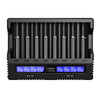 8-Slot Battery Charger Li-ion Xtar VC8S 45W PD USB-C Adapter Included Full Set