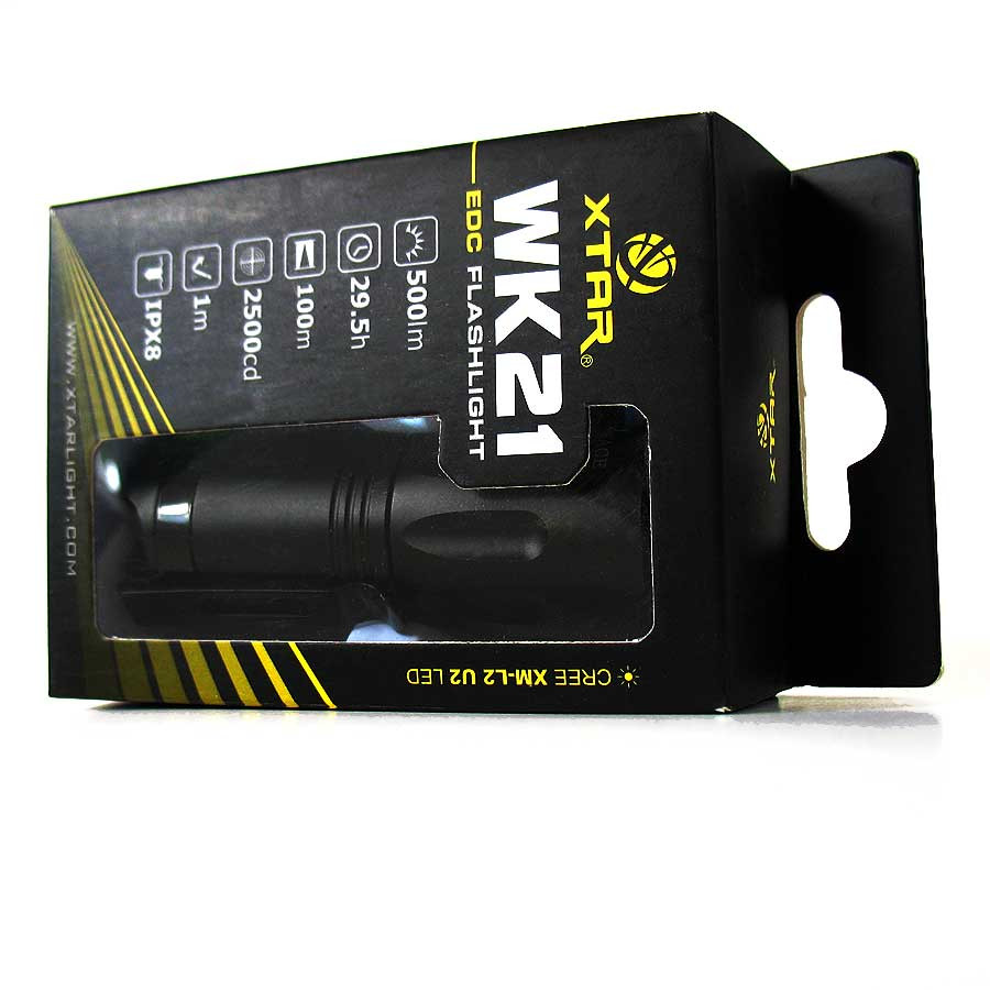 WK21 EDC CREE XM-L2 U2 Flashlight 500 lumens