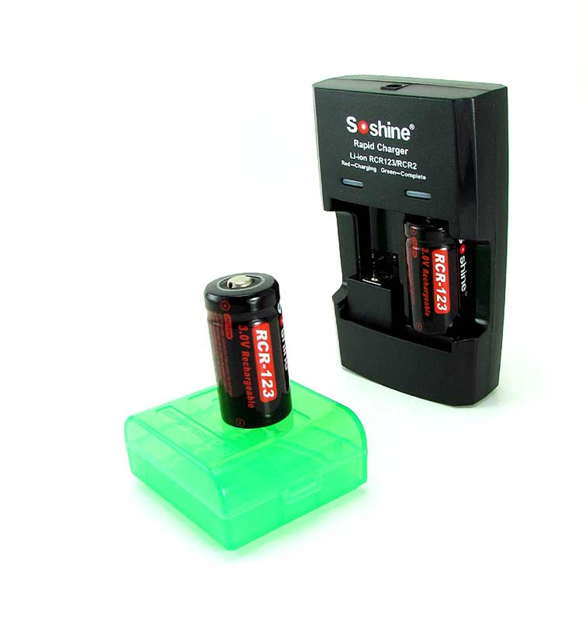 CR2 Battery Rechargeable Li-ion 3V (Two Batteries) Lithium-ion 15270 -  Battery case Included