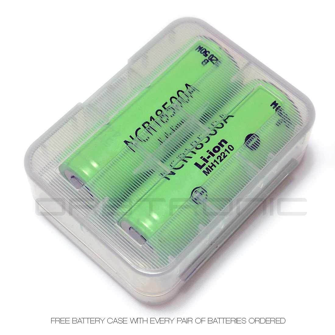 ボニック 18500 Battery Panasonic 2040mAh Li-ion Flat Top NCR18500A