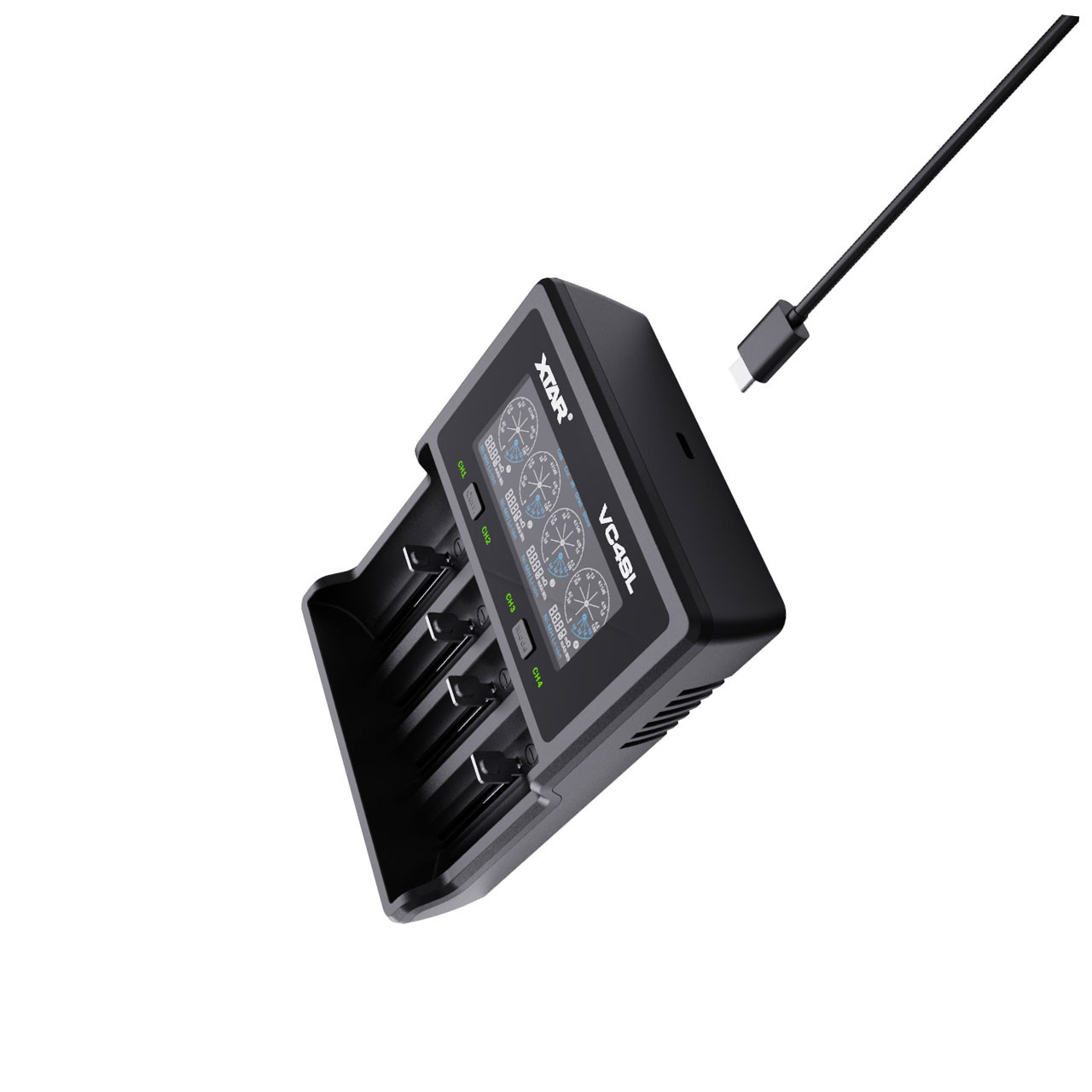 Xtar VC4SL Battery Charger for Li-ion Ni-Mh Batteries- Orbtronic.com
