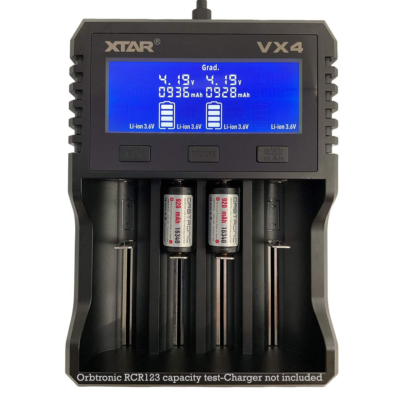 16340 Battery R-CR123A 3.7V Li-ion 920mAh Protected Rechargeable