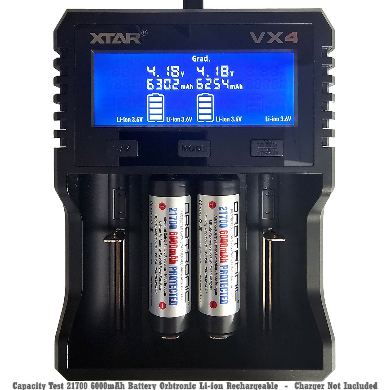 21700 6000mAh Battery Button Top Li-ion Orbtronic