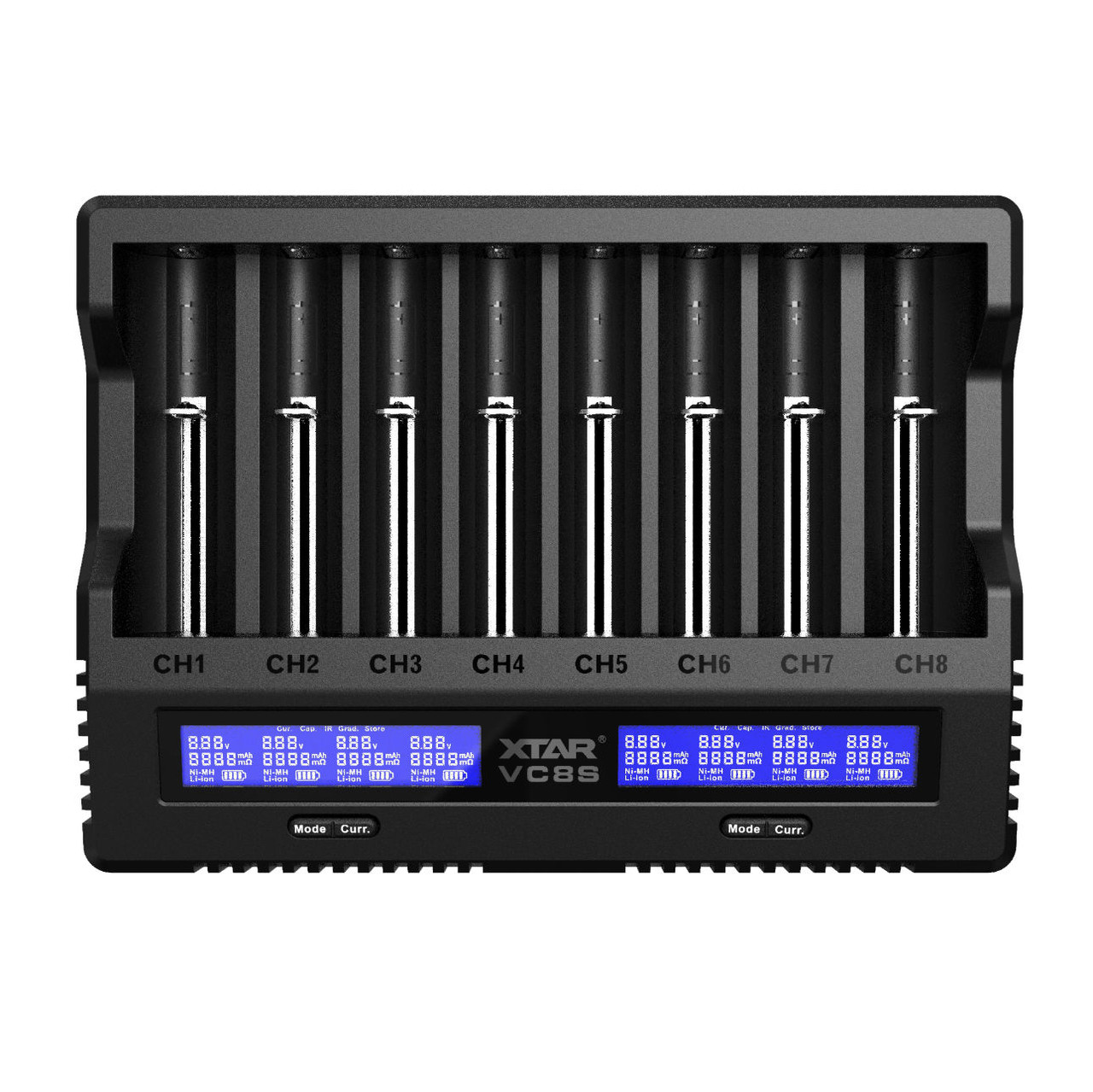 8-Slot Battery Charger Li-ion Xtar VC8S Full Set - 45W PD 8-Slot Battery Charger Li-ion Xtar VC8S Full Set - 45W PD
