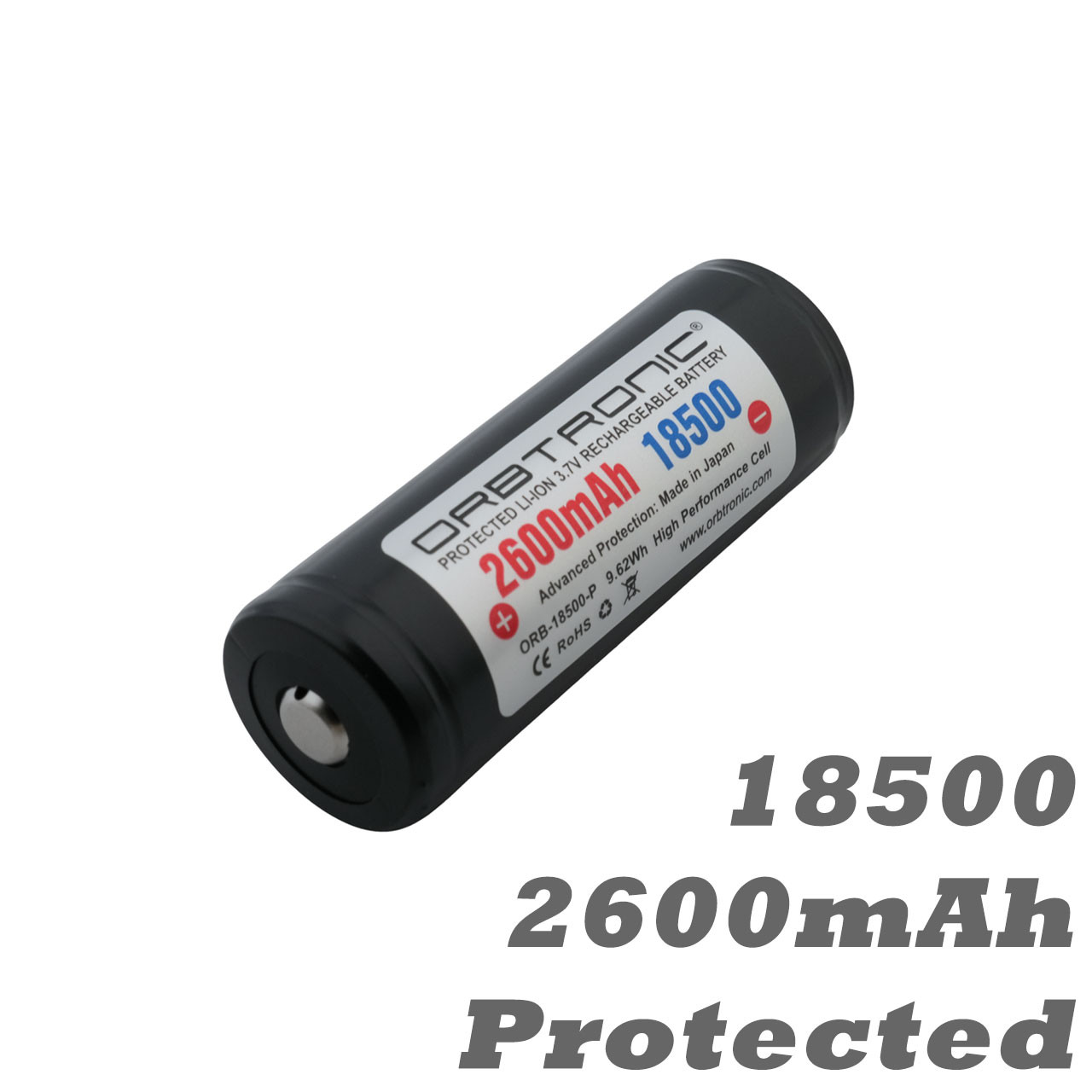 18500 3.7V 1100mAh Li-Ion Rechargeable Battery phantom v2 18650/18500