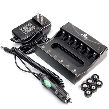 * Xtar WP6 II Smart 6 Channels Li-ion Battery Charger for Li-ion 3.7V Batteries (scroll down to read important info)