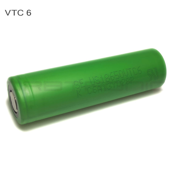 Sony VTC6 18650 Battery 3000mAh Flat Top US18650VTC6 IMR High Drain green flat top
