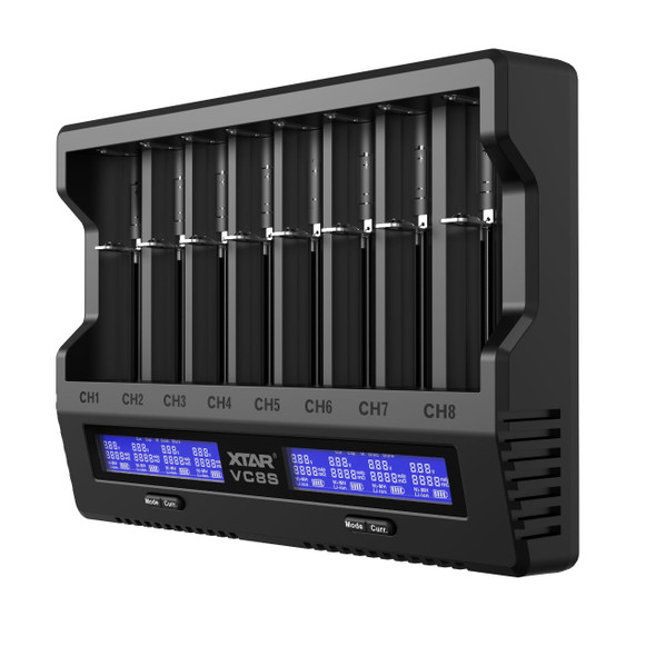 8 Bay Battery Charger Li-ion Xtar VC8S 45W PD USB-C Adapter Included Full Set 8 Bay Battery Charger Li-ion Xtar VC8S 45W PD USB-C Adapter Included Full Set