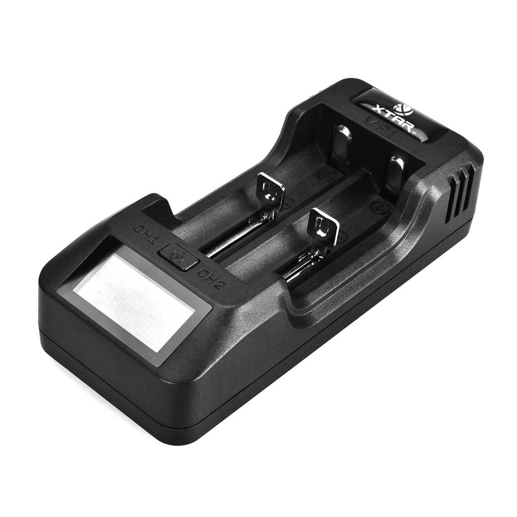 Xtar Vp1 Battery Charger Li Ion 18650 18500 18350 Rcr123