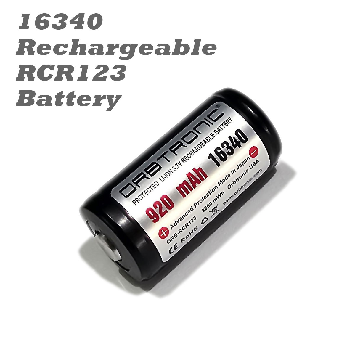 si★ RCR123-Rechargeable-16340-