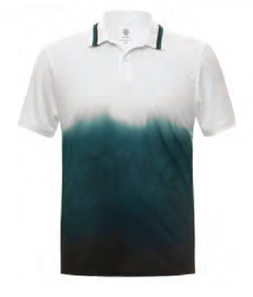 K-Swiss Short Sleeve Tidal Wave Polo Shirt - Tidal