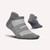 Feetures High Performance Cushion No Show Tab Socks - Heather Grey - medium