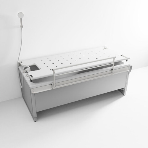 Ropox Shower bed only, 40-14237 tiltable for 1700mm AquaCare bath - for mixer tap on LHS (price is only applicable if ordered with bath)