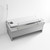 Ropox Shower bed only, 40-14238 tiltable for 1800mm AquaCare bath - for mixer tap on LHS (price is only applicable if ordered with bath)