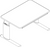 Ropox Vision table 20-60020-21, Type A, flat top, 900 x 600mm, electric height adjustable table, H2: 600-900mm