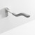Ropox Toilet support arm 40-40420, wave, fixed height, 760mm