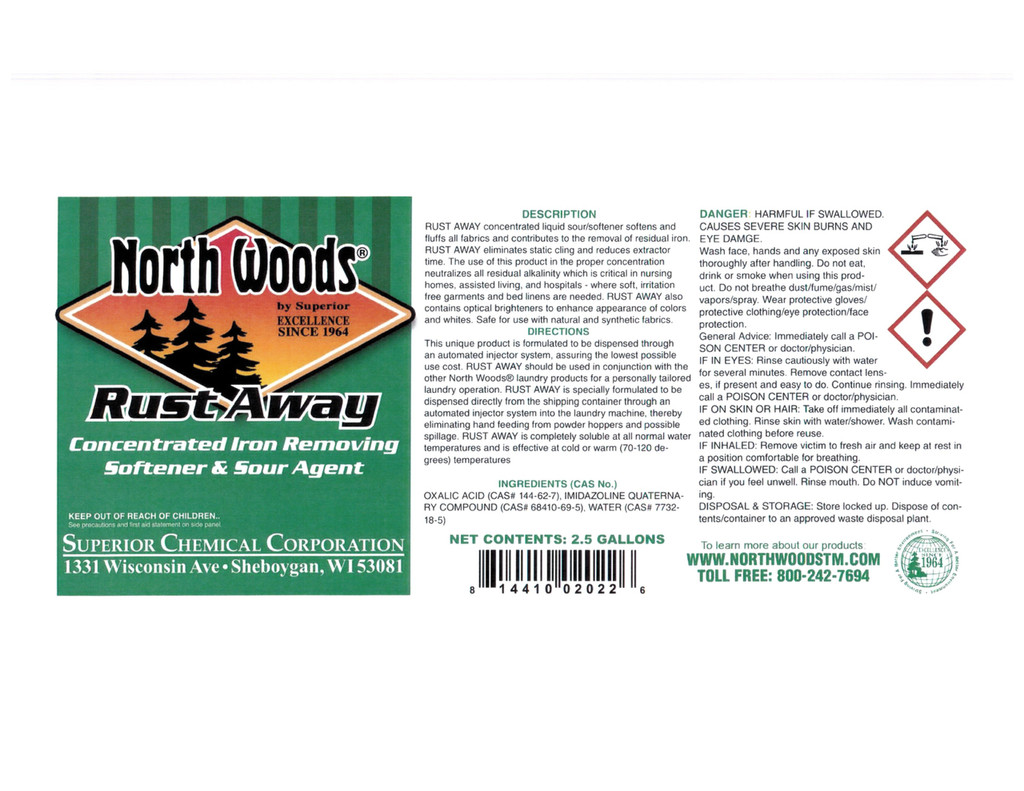 Rust Away Concentrated Iron Removing Softener & Sour Agent