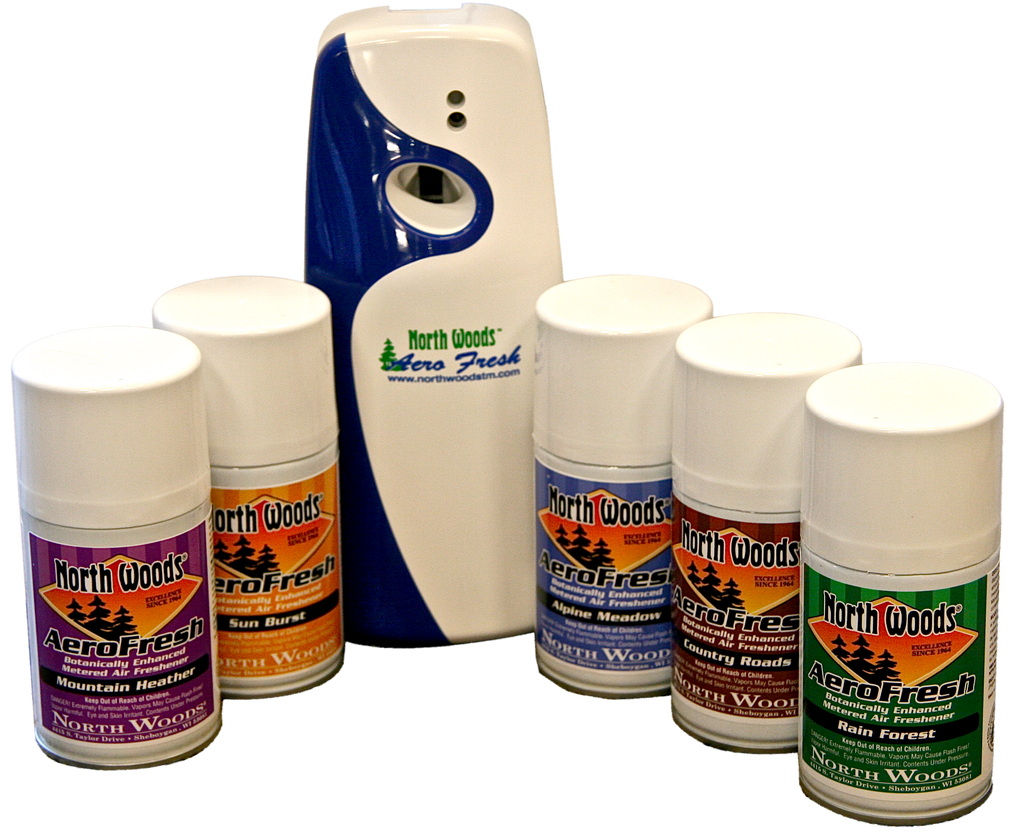Aero Fresh Metered Air Freshener Refills North Woods, Proudly A Part
