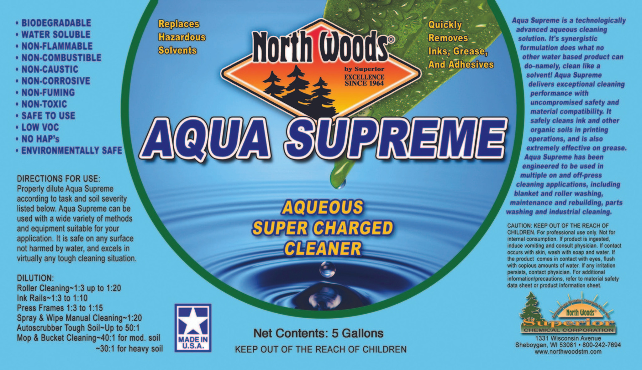 North Woods Aqua Seal - Aqueous Drain Seal
