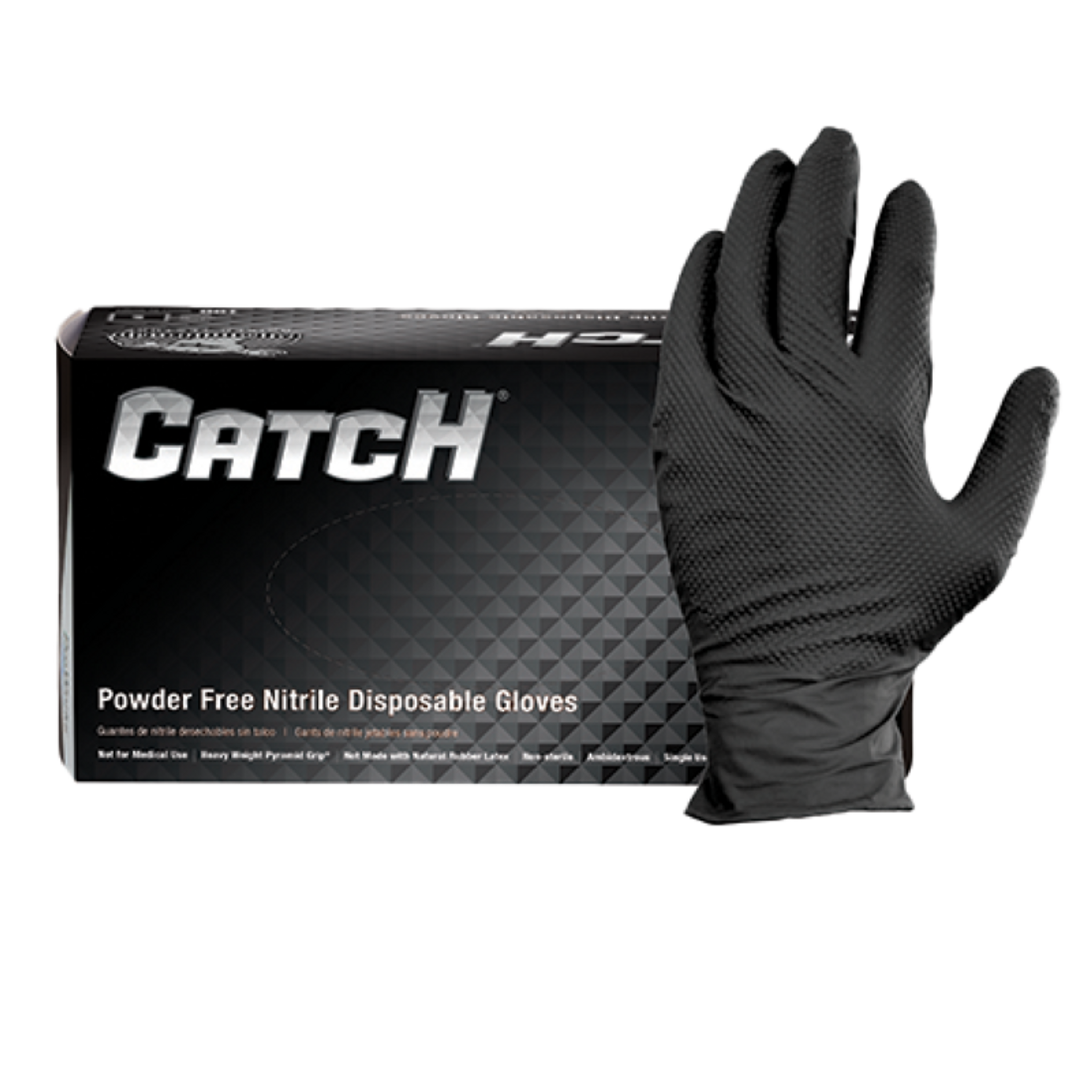 Black Nitrile Exam Gloves - Powder Free