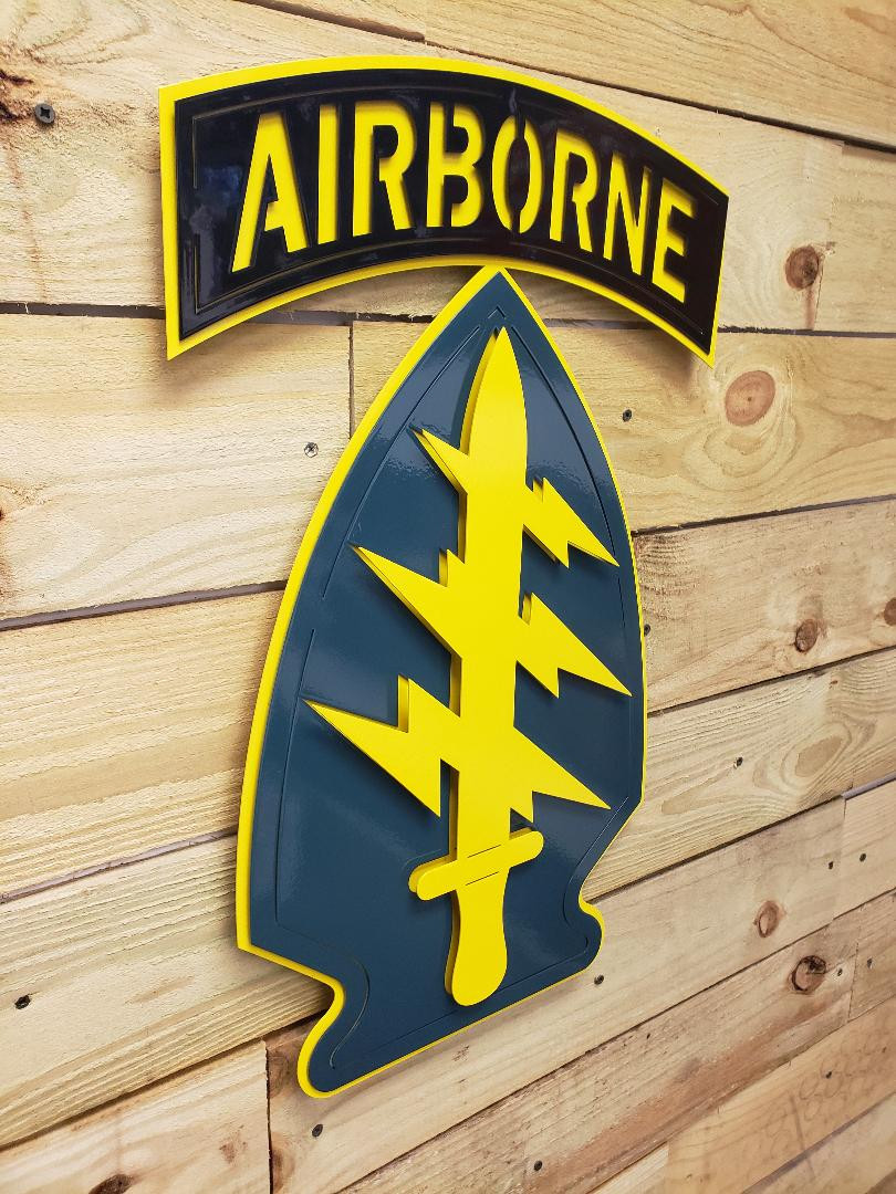 1st Special Forces Command Crest - Metal Worx Inc