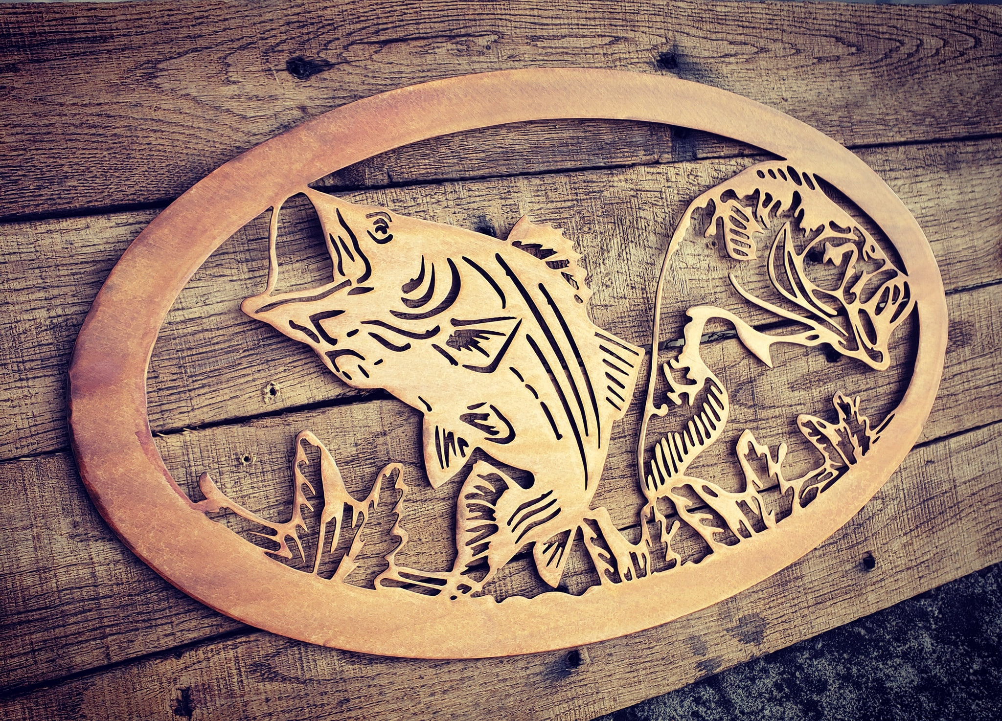 Scenic Bass Sign - Metal Worx Inc