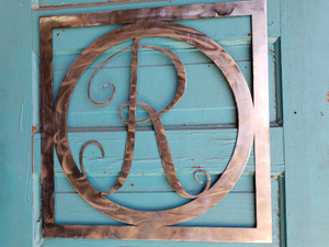 Square w/ Circle Monogram