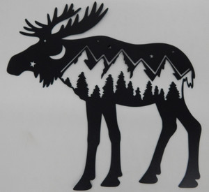 Mountain Moose Scene