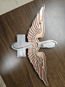 Two Layer Aviation Wings with Plaque