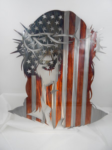 Jesus Patina Flag