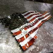 Battle Worn "Dont Tread On Me" Patina 24" x 14"