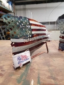 Battle Worn Flag Business Card Holder