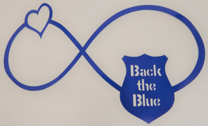"Back the Blue" Infinity sign 