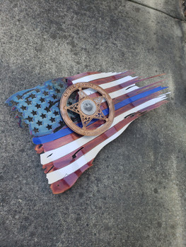 Rick McClain 24" Patina blue line w/Florida Sheriffs Badge 