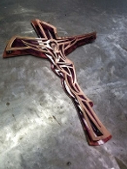 3D Crucifix Purple