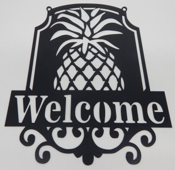 Pineapple Welcome sign 