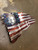 USAF Chief Master sergeant 24" x 14" Patina Battle Worn Flag