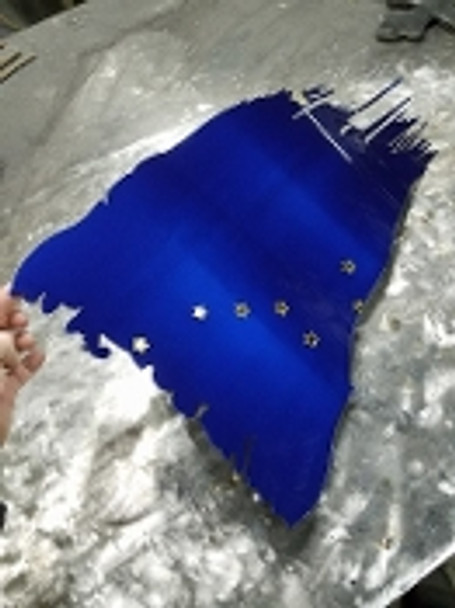 Alaska Battle Worn flag 24"x 14